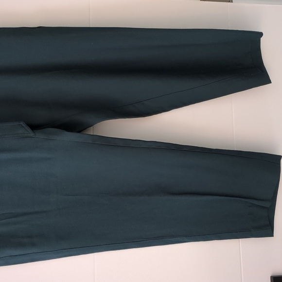 MARElieLLA Rosati Dark Teal Tapered Career Office Lightweight Viscose Trousers L - Picture 3 of 8